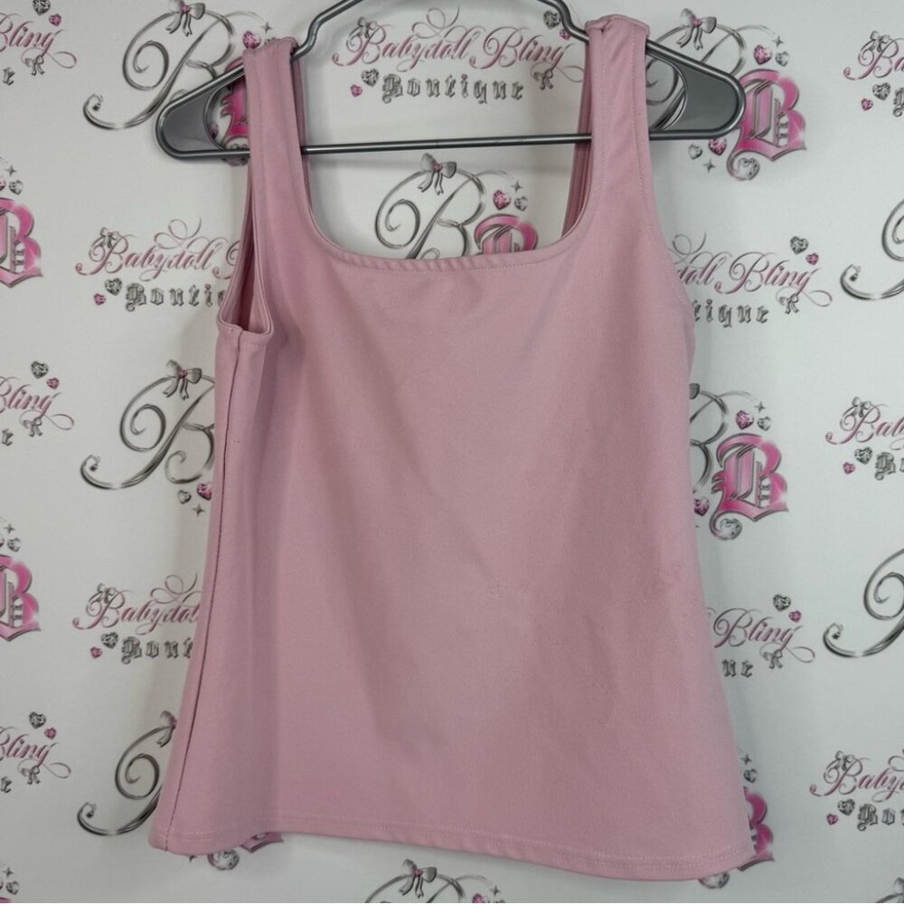 Le Chateau tank top scoop neck shirt top baby Light Pink Tank Top